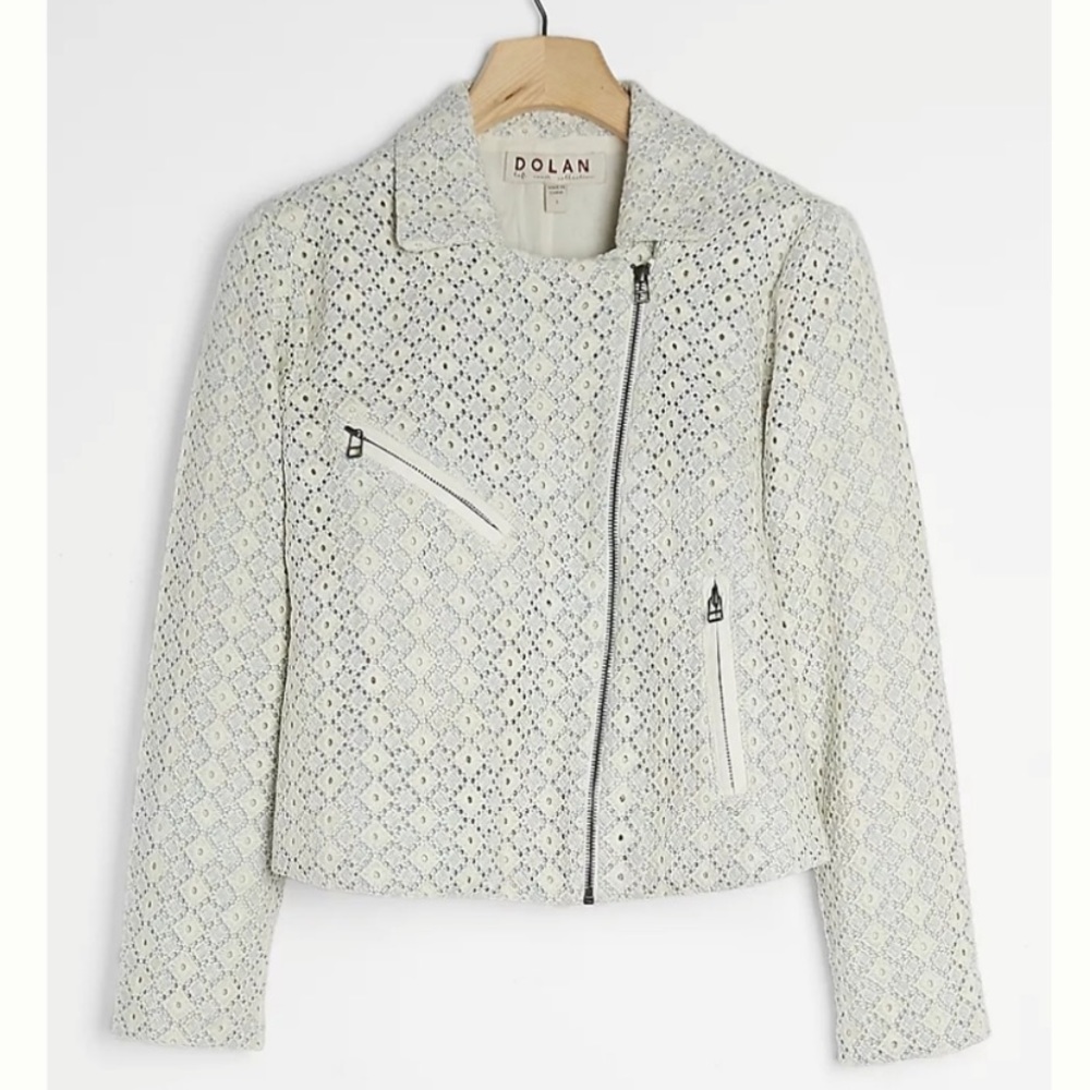 Anthropologie Dolan | Rossi Eyelet Moto Jacket